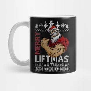 Merry Liftmas Ugly Christmas Gym Workout Gift Mens 2 Mug